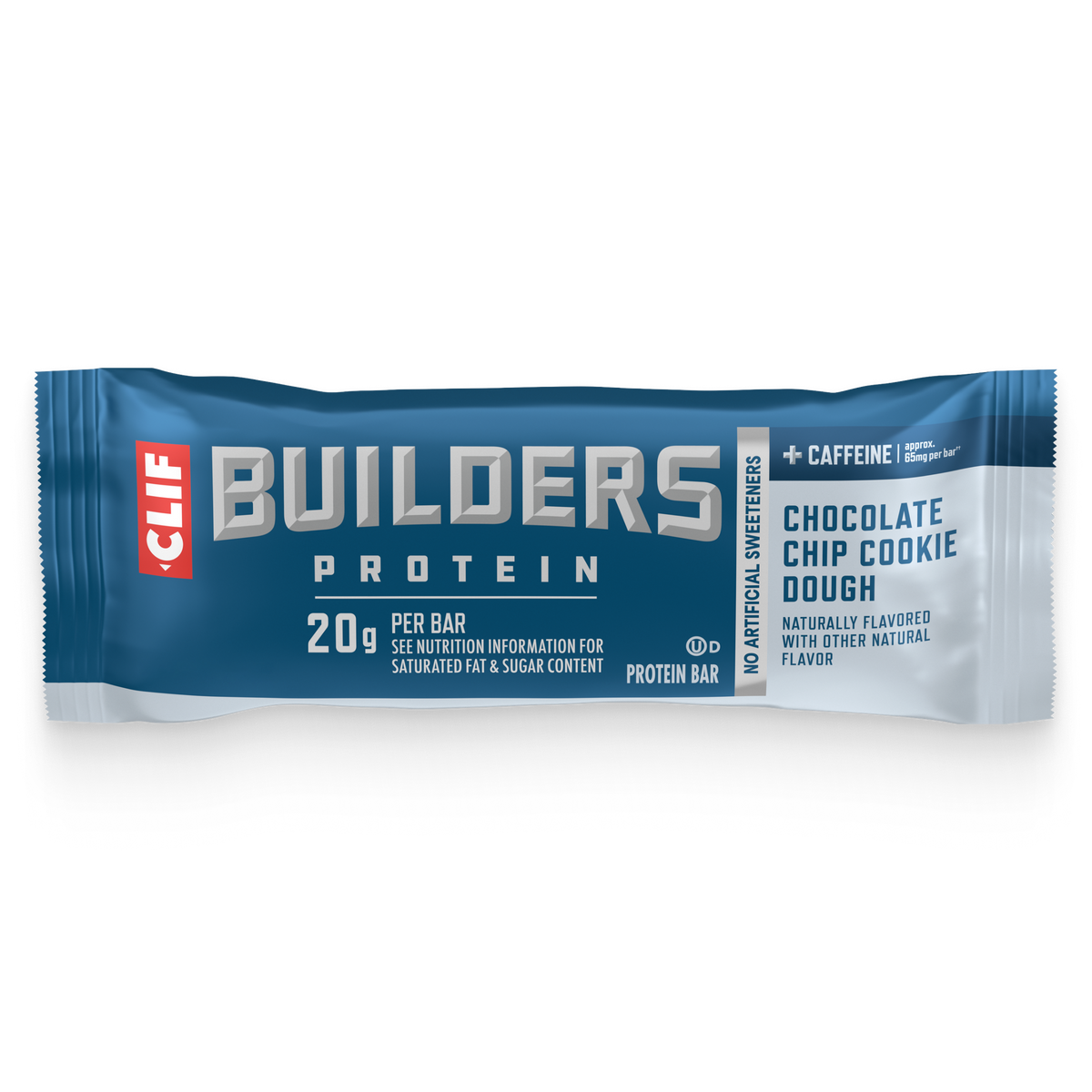 + Caffeine Chocolate Chip Cookie Dough Flavor Plant Based Protein Bars